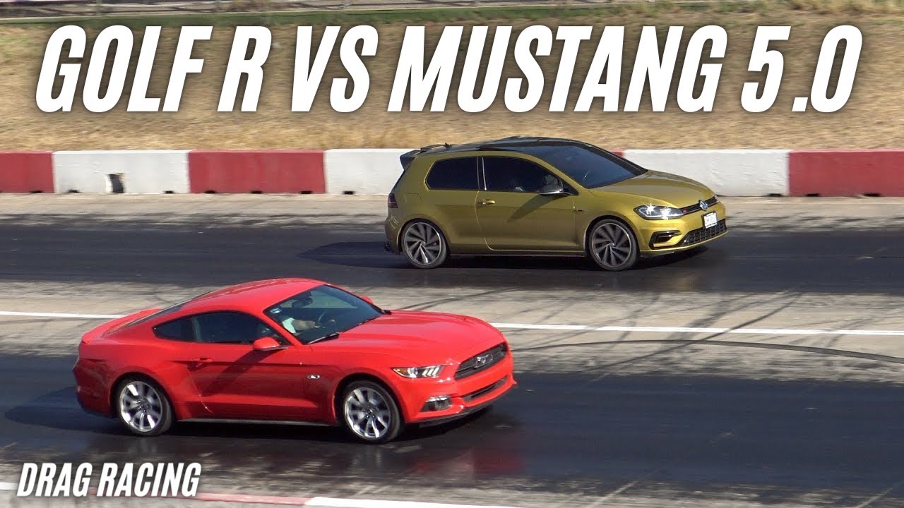 VW Golf R vs Ford Mustang 5.0 ARRANCONES AUTÓDROMO CULIACÁN DRAG