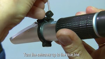 Video testing colostrum quality with a refractometer