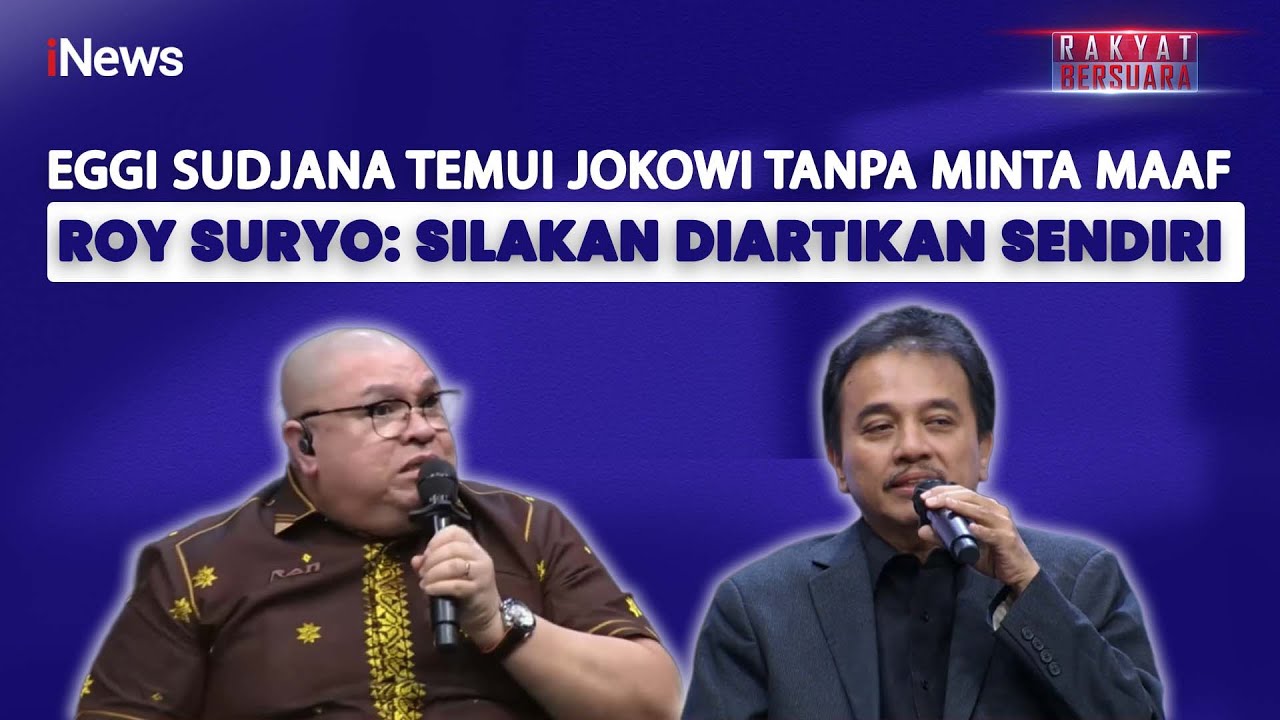Roy Suryo Angkat Bicara Usai Razman Akui Eggi Sudjana Tak Minta Maaf ke Jokowi
