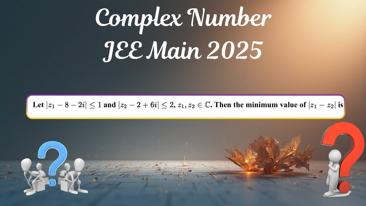 Let |z_1-8-2i|≤1 and |z_2-2+6i|≤2 , z_1 ,z_2∈C. Then the minimum value of |z_1-z_2 | is