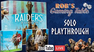 Live solo playthrough of raiders the north sea with fields fame and
hall heroes expansions. is a worker placement board...