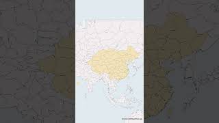 #Map of  清 Dynasty #maps #geography #mapchart #Shorts #qing #china 🇨🇳
