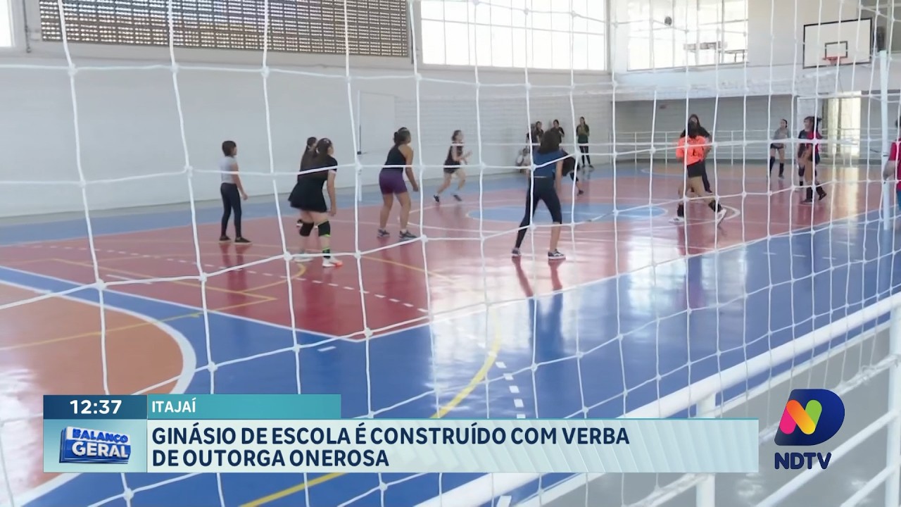 Ginásio escolar em Itajaí é reformado com verba pública