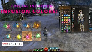 All Legendary Eikasia Colored Weapon INFISION Combinations | GW2 Special Fractal Incursion Event!