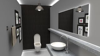 [SketchUp] Simple Bathroom Vray 3.4 Rendering Tutorial