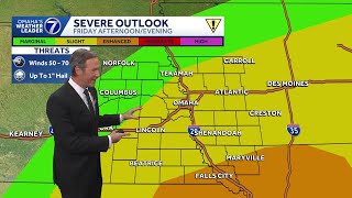Thunderstorms for some areas Friday