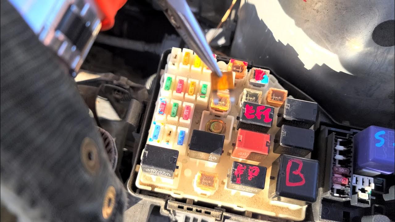 2003 Toyota RAV4 AC Fuses & Relay - YouTube