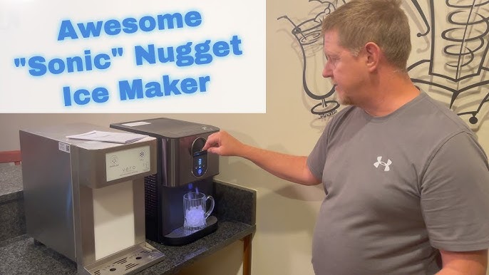 Kbice 2.0 Self Dispensing Countertop Nugget Ice Maker, Crunchy Pebble