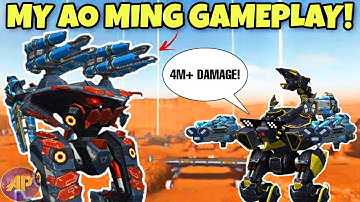 🔥 MY AO MING & SCORPION GAMEPLAY 4M+ DAMAGE! || WAR ROBOTS ||