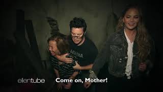 Average Andy, Chrissy Teigen and Her Mom Go Through a Haunted House