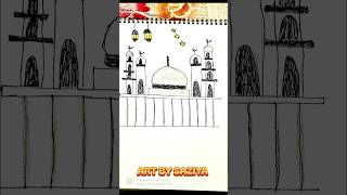 🌙🏴 Muharram Special Drawing ✨ | Beautiful Islamic Art 🕌 | 1st Muharram 1448 AH #shorts#muharram