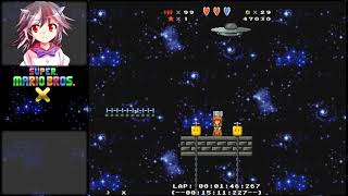 Super Mario Bros X. Black Balance Block in 00:03:37.105 screenshot 5
