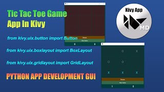 How To Make  A Tic Tac Toe/X-O Game App Gui In Python Kivy Framework-Python Kivy App Gui Tutorial screenshot 5