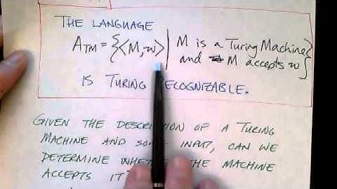 Lecture 35/65: The Universal Turing Machine