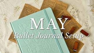 may bullet journal setup ✨🌼 plan with me