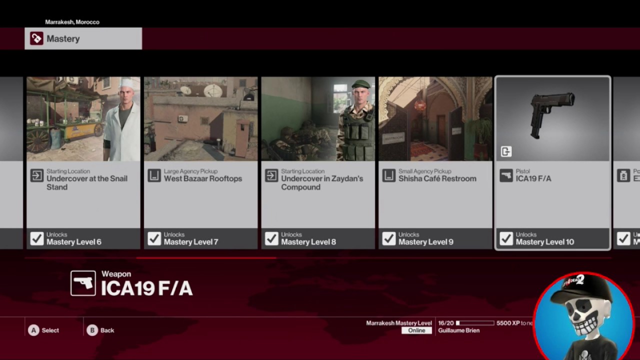 Hitman This Is What You Unlocks When You Get Mastery Level 20 In Marrakesh YouTube