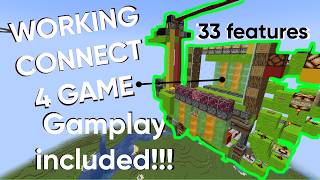 I made a working connect 4 game in Minecraft... mostly | with create mod