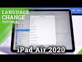 How To Change Language On IPad Air 2020 Language Settings