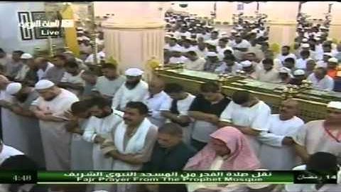 صلاة الفجر بصوت الشيخ صلاح البدير من الحرم المدني 14 09 1433 تلاوة خاشعة