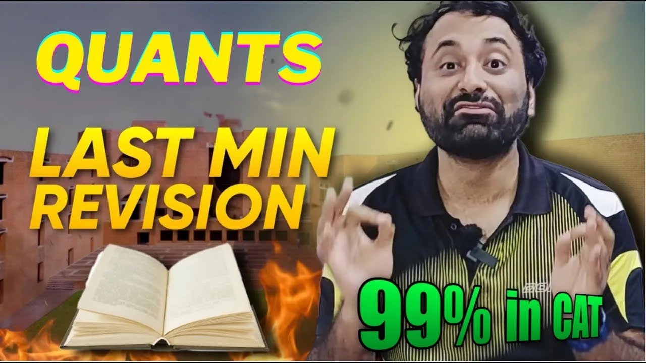 Quants : Tricks for 99 Percentile in CAT Exam | Last minute tips for ...