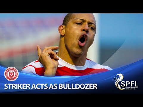 Powerful striker transforms into bulldozer to score!