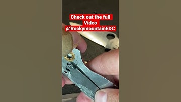 Flytanium titanium lotus scales for spyderco PM2  check out the full video ! #edc #knife #knives