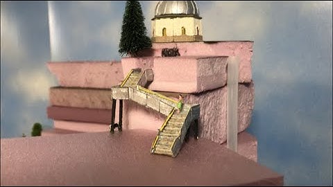 AJS Model Railway N scale layout update #7 - Part 2:  Building a mountain using pink foam board.