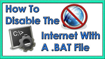 Disable the internet with a .BAT file 2020 | How To Disable Internet Connection Using Batch File