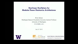 UWECE Research Colloquium: May 21, 2019 - Brian Johnson, University of Washington
