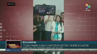 Ecuador “Today Marks A New Chapter In History, Where Ecuador Says No To Those Who Lie To Us”