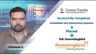 Cranes Varsity Student Success Story | Vishwas G