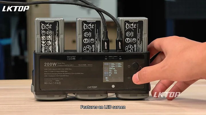 LKTOP 200W Air 3 Series Drone Charging Hubfor DJI#drone#lktop#dji#air3#djiair3#fastcharging#charger