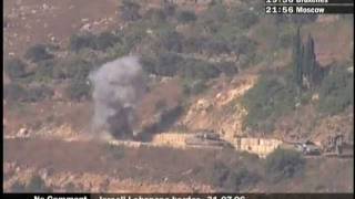 109[NO comment] Hit in Merkava 4_IDF troops_CAT D9_31.07.06 MON