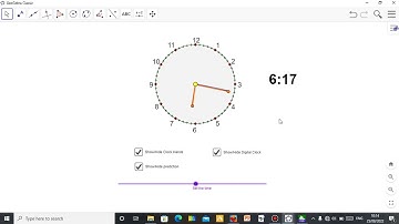 How to study the wall clock using geogebra software