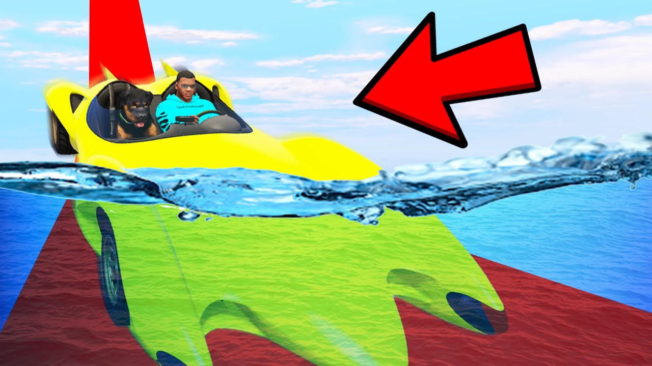 GTA 5 TRY NOT TO FALL in WATER PARKOUR CHALLENGE with Bob  Chop 999 POSSIBLE