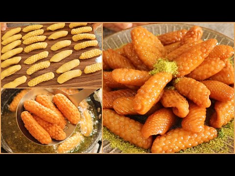 صوابع زينب اللذيذه بدون ما تفك في الزيت وقرمشه هتدوم ايام ب ٣ افكار مختلفه للتشكيل