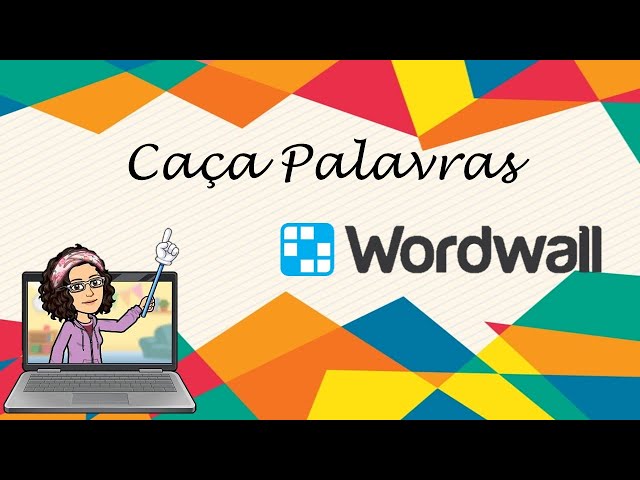 Caça palavras no Wordwall 