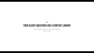 Turn Client Questions Into 3 Months of Content (AI Makes It Easy)