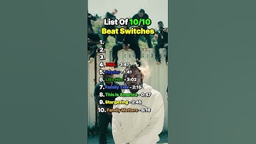 Thumbnail of List of 10/10 Beat Switches #rap #albumranking #hiphop #jesus #beatswitch #goat #kendricklamar #ye