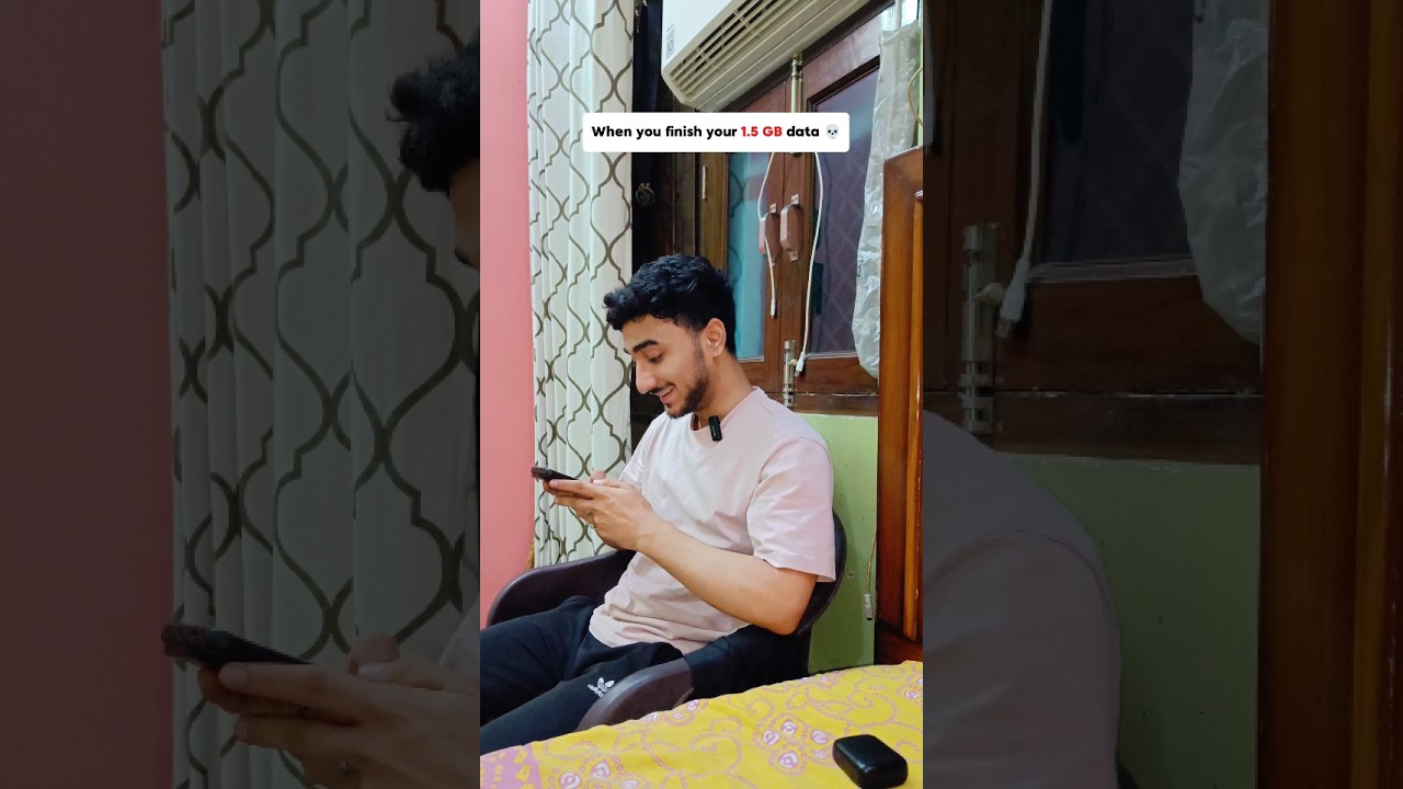 When you finish your 1.5 GB data 😂 
