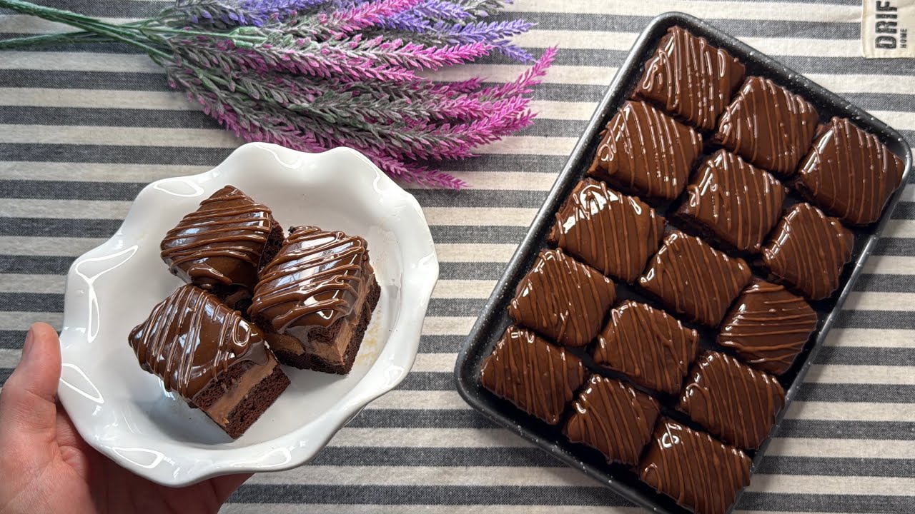 Amandină, rețeta fără unt, cu cremă fină de ciocolată și glazură de fondant, un desert spectaculos