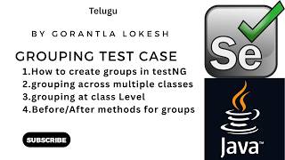 Celebrity Selenium Java Tutorial 27: Grouping Test Cases in Selenium Java TestNG #telugu #seleniumjava Profile