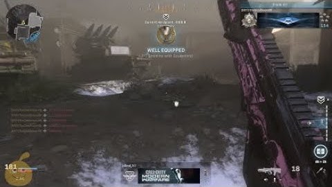 COD:MW crazy white phosphorus kill streak (clip)