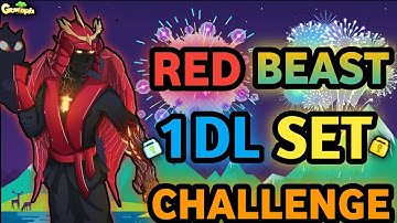 SPECIAL 1 DL RED BEAST SET CHALLENGE (NEW SET!!) | Growtopia - Set Challenge #151