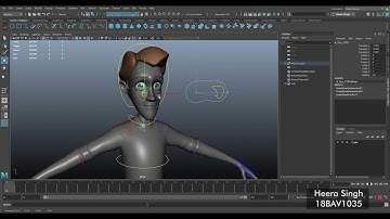 Maya Basic Character Rigging with IK and FK Switch in both arms and legs.