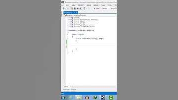 047 - C# Exception handling