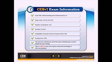 Overview of Certified Ethical Hacker (CEH v7)
