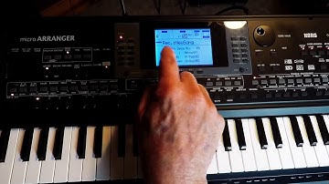 Korg MicroArranger developing backing tracks video 1