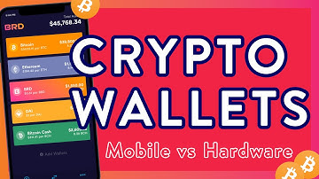 BRD Mobile Wallet vs Ledger Nano X and Trezor Hardward Wallet