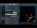 Travis Scott - FE!N ft. Playboi Carti (FL Studio Remake   Free FLP)
